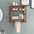 Three‑Tier Adjustable Brown Hanging Rack For Storage And Organization In Bathroom Space-46046881