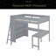 Lit mezzanine double avec bureau et tablette-748264694