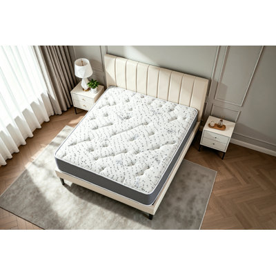 EloraHome Medium Firm Hybrid Mattress,Individually Wrapped Pocket Coils Innerspring Mattress with Breathable Knit Fabric, Motion Isolation Spinal Support for Pressure Relief, 10-Year Warranty