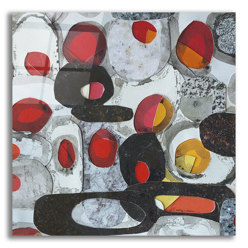  «Fruit Collage 2» par Coco Good, art mural en verre acrylique, 12 po x 12 po