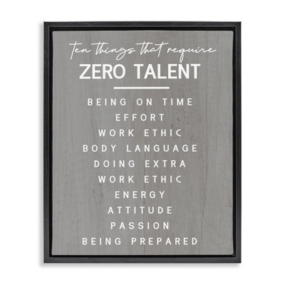  "Motivation Zero Talent" par Daphne Polselli