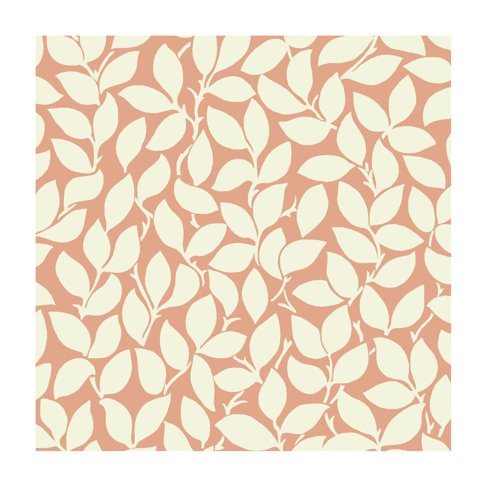 Masterworks Floral Wallpaper, Tangerine