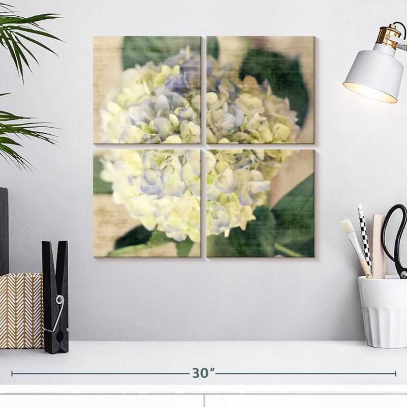 Harnek Hydrangeas II, 18'' H x 18'' W