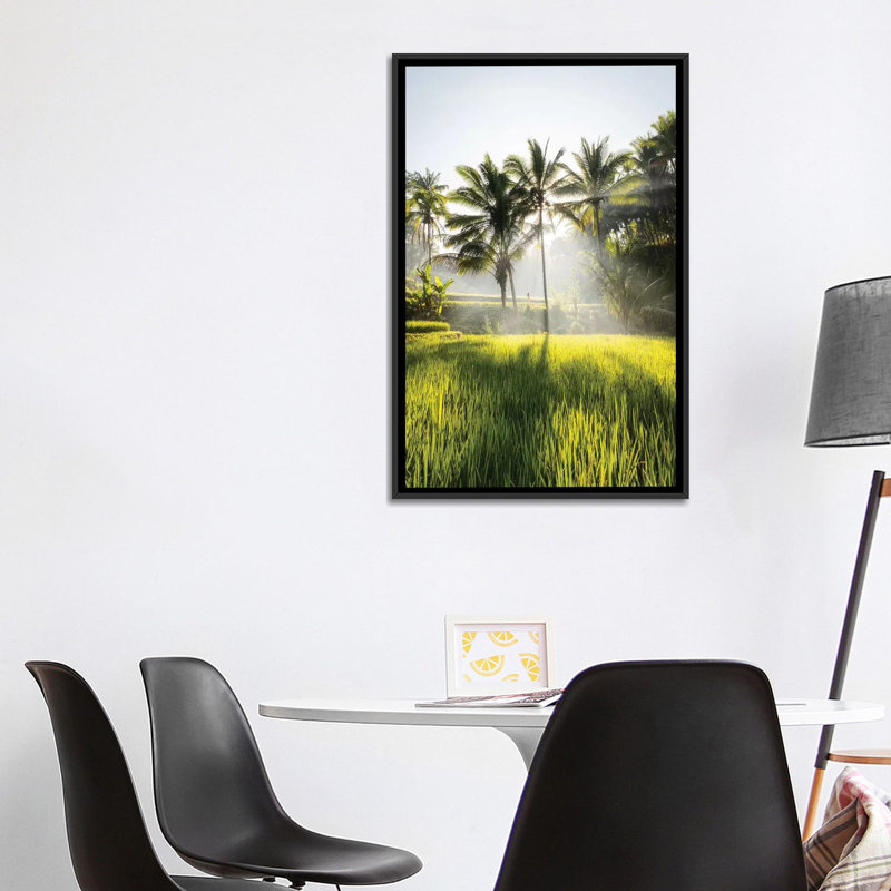 Bali II par Daisuke Uematsu - reproduction de photo, H 26 po x l 40 po x 1,5 po, Toile avec cadre noir, Pas de tapis