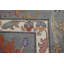 Tapis oriental gris à motif floral Oushak 10 x 14