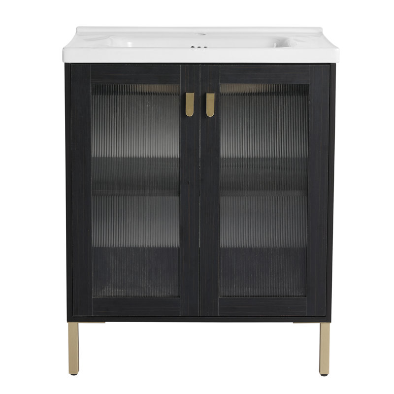 Raylan 28-Inch Freestanding Vanity with Plywood Construction