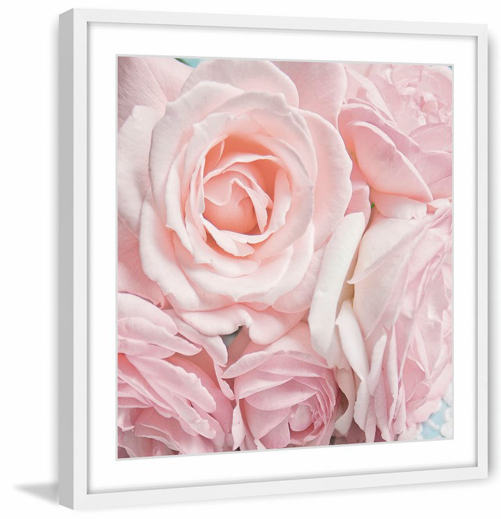 « rose roses ii », reproduction de photo encadrée, H 24 po x l 24 po x P 1,5 po