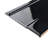 Santorini 7.88" x 5.88" Glossy Ceramic Bullnose Tile Trim in Nero