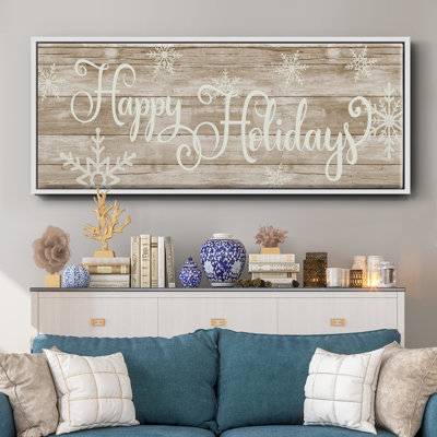 Joyeuses fêtes - Toile encadrée