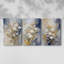Floral Study Series XC III - Ensemble de 3 toiles tendues avec châssis - Prêt à être accroché-1832415235
