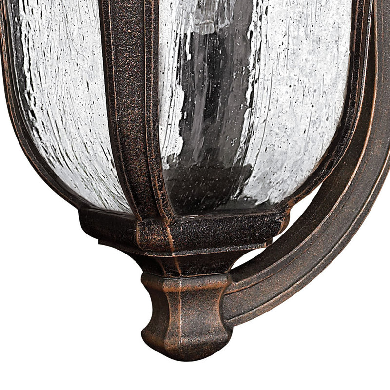 Trafalgar 3-Light Outdoor Wall Lantern, Museum Black, Incandescent, No