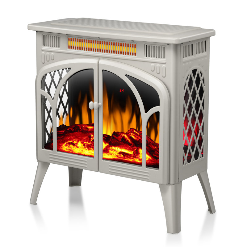 Antarctic Star Electric Fireplace Heater 25" with Remote Control,Heater w/Realistic Flame Effect, Overheat Protection, Temperature Adjustable, 1500W, for Indoor Use