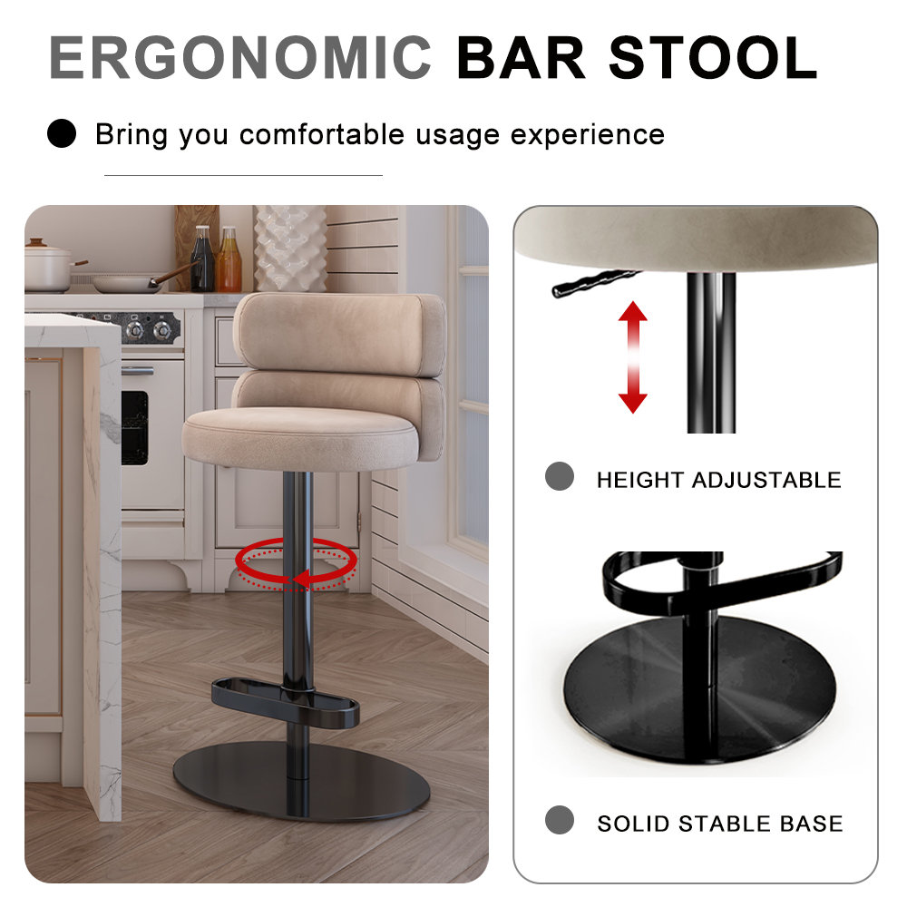 360° Swivel and Height Adjustable for Customized Comfort