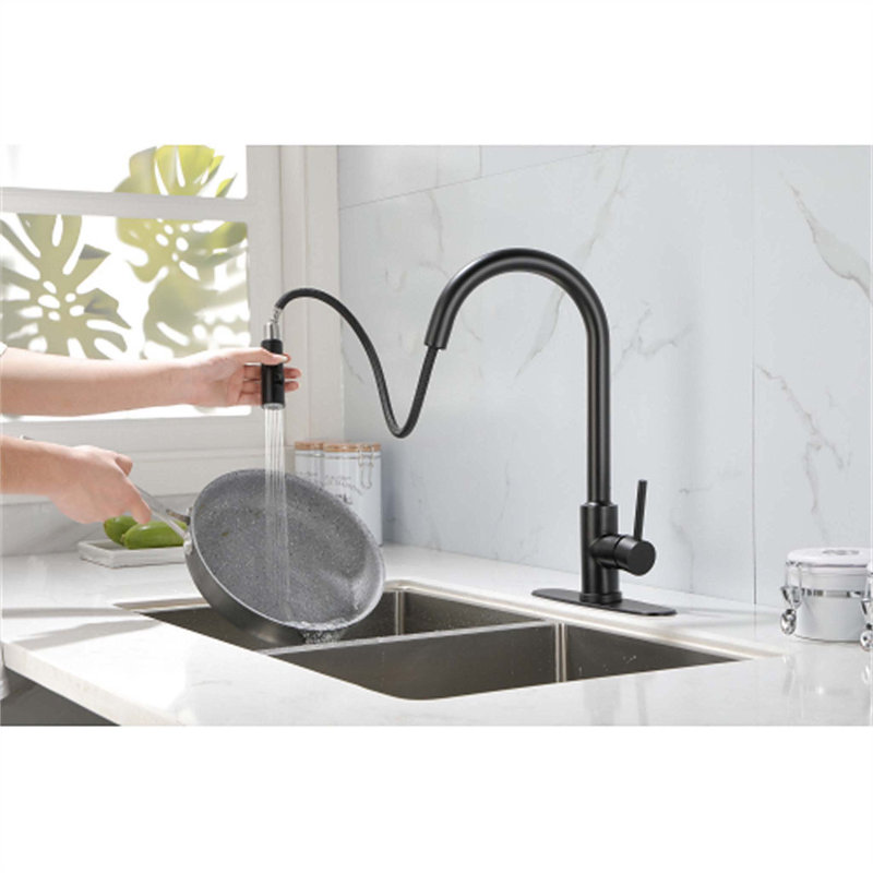 Red Cloud Pull Down Touch Kitchen Faucet, Matte Black