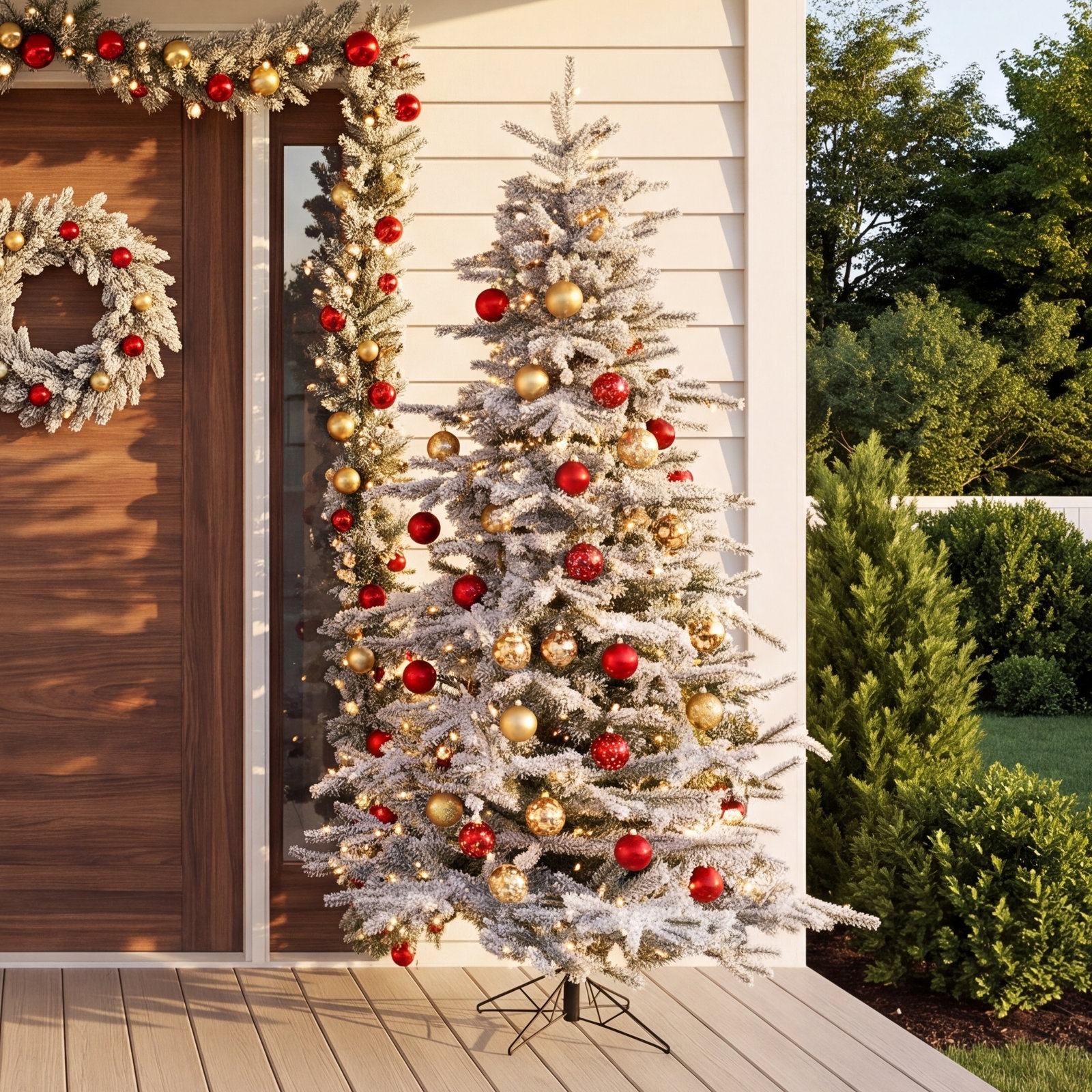 Hendricks Lighted Artificial Fir Christmas Tree, 6.5' H
