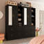 Armoire 4 tiroirs avec miroir Malieka-706316847