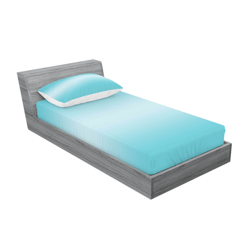 Drap-housse et coussin décoratif Ambesonne, Ensemble de draps pour lit simple + 5 pièces supp