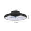 20" Black LED Ceiling Fan Light – Dimmable & Adjustable Colour Temperature, APP & Remote Control, Modern Smart Ceiling Fan (Silent/6-Speed/Reversible/DC Motor)