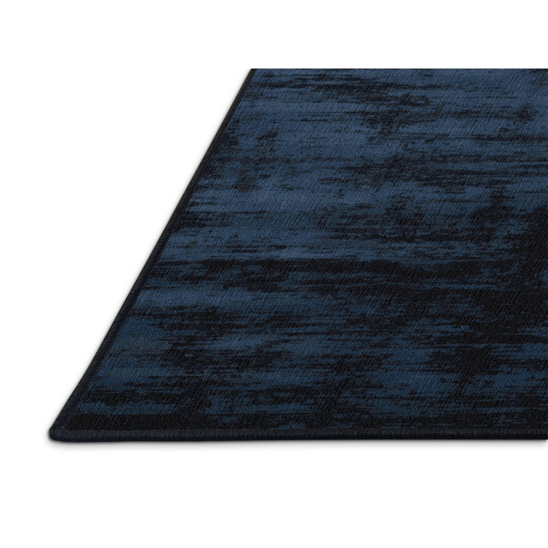 Machine Washable Abstract Gray Area Rug