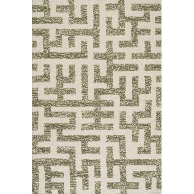 Tapis en laine Carmeon Hamilton Riel, Rectangle 8 pi 6 po x 11 pi 6 po