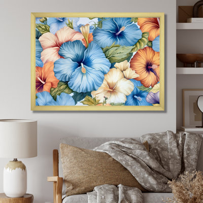 " Multicolor Hibiscus Tropical Harmony Flowers "