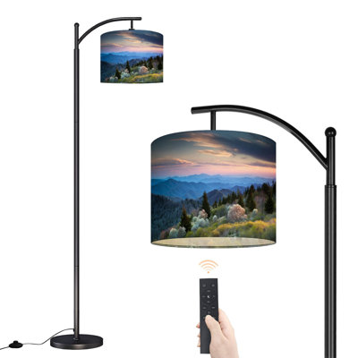 Lampe sur pied avec abat-jour réglable Arc