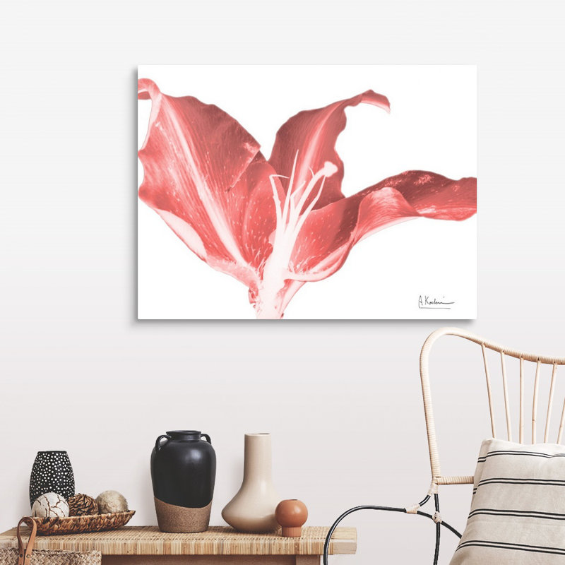 Reproduction d’art sur toile, "Coral Blossom 2" par Albert Koetsier, Toile tendue, H 30 po x l 40 po x P 1,5 po