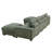 Sydnea 6-Piece 123" Wide Premium Corduroy Reversible Living Room Modular Sectional Sofa with Ottoman-568580153-594890617