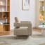 Fauteuil demi-tonneau pivotant rembourré Riqui-1866479126