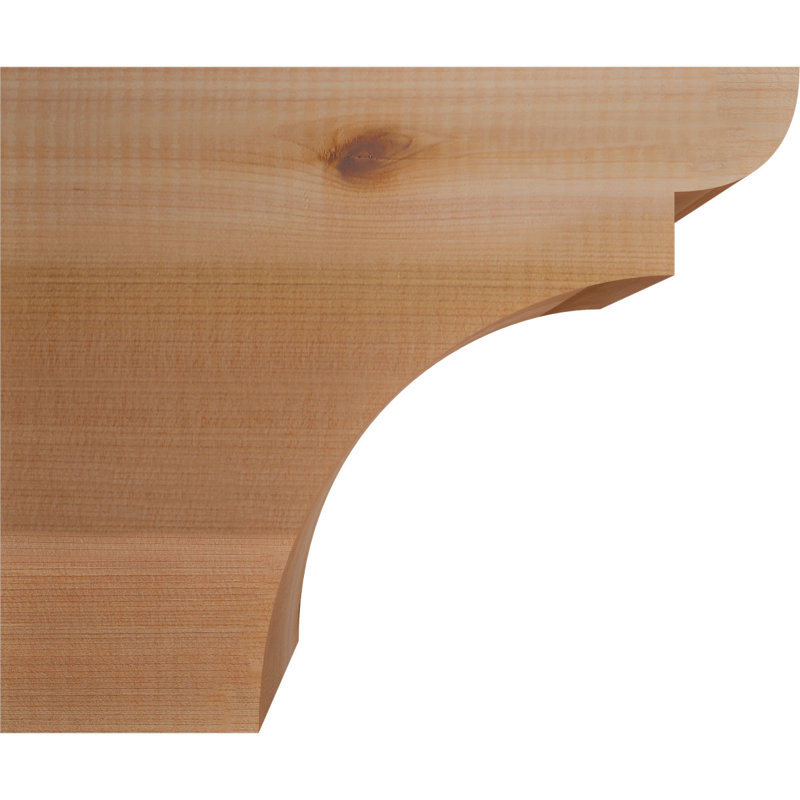 Yorktown Smooth Rafort Tail, Cèdre rouge, H 10 po x l 12 po x P 3,5 po