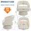 Set of 2 Round Swivel Accent Chairs, Upholstered Barrel Chair with Hollowed Back for Small Spaces-1419917774