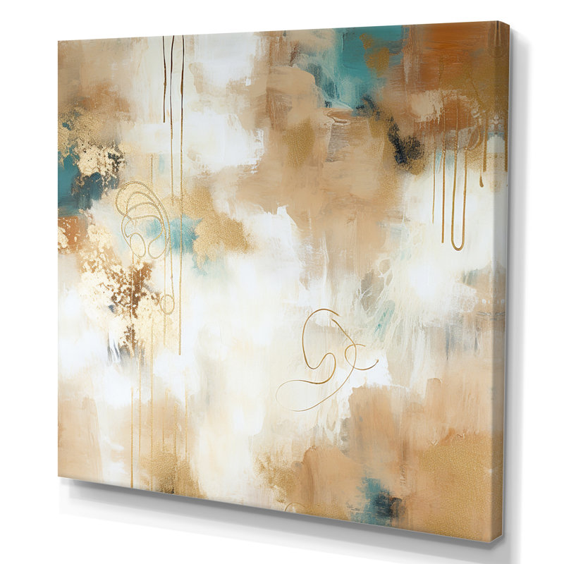 Impression sur toile encadrée dorée, Toile tendue, H 24 po x l 24 po x P 1 po