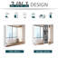 Armoire de salle de bain à miroir, armoire à pharmacie à cadre en acier 24 po x 22 po, rangement mural avec portes doubles