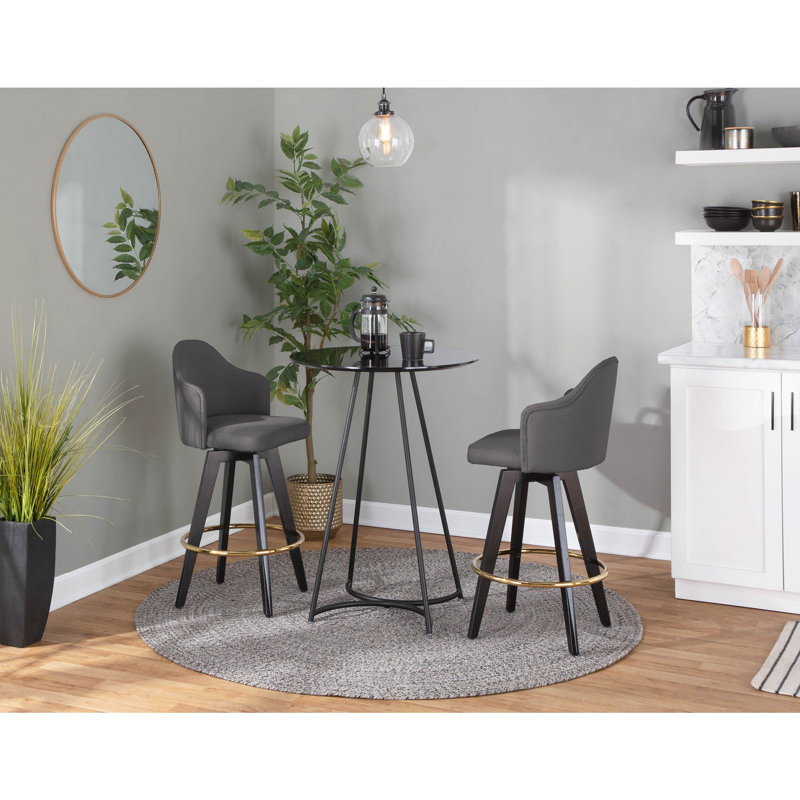 Contemporary Counter Stool, Noir