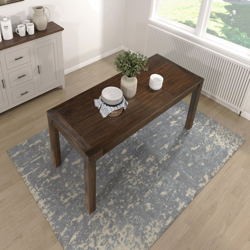 Modern Dining Table Wooden Frame Kitchen