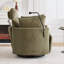 Fauteuil inclinable manuel pivotant avec dossier réglable, repose-pieds et repose-tête, fauteuil inclinable de 37 po de large avec support pour téléphone et poches latérales pour le salon ou la chambre à coucher-805375415