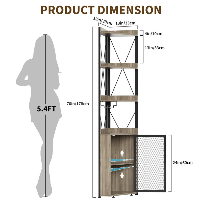 178cm Kitchen Pantry
