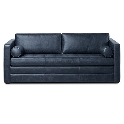 Bismarck 82" Genuine Leather Sofa Bed