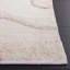 Tapis en coton ivoire fait à la main à motif abstrait mozie-40867876