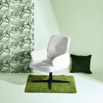 Fauteuil de bureau rembourré et pivotant à hauteur réglable pour le bureau à domicile