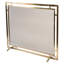 Gatsby Mesh Fireplace Screen - Single Panel, Steel Frame-752397415