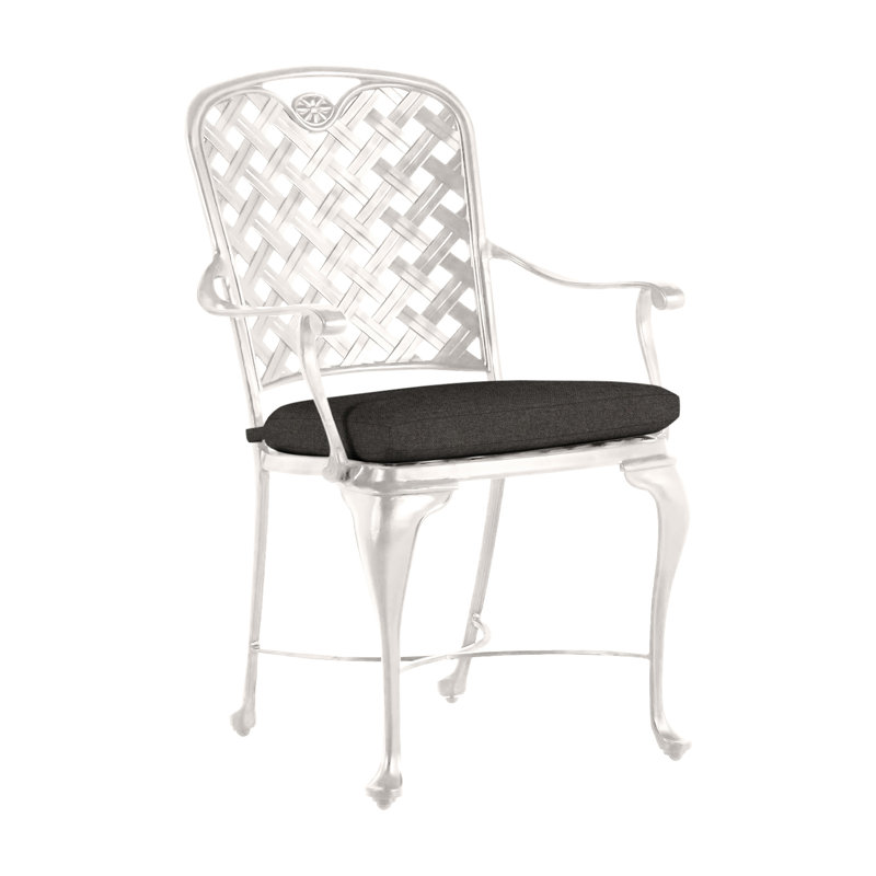 Fauteuil Provance, Pas de soudure, Lin marine, Craie