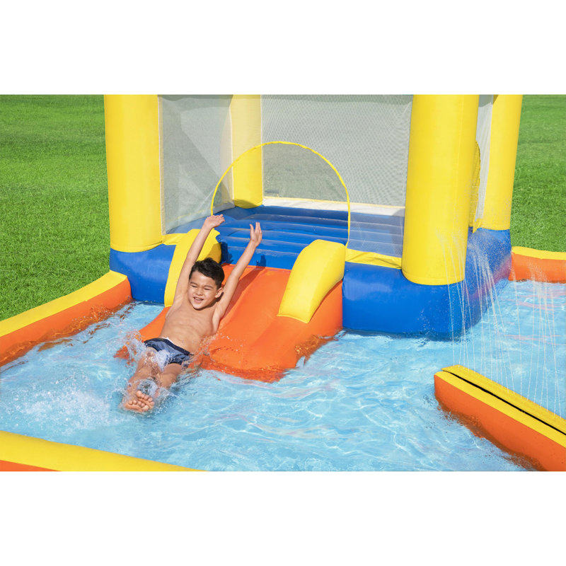 Bestway H2OGO Beach Bounce Kids Inflatable Outdoor Water Park with Air Blower