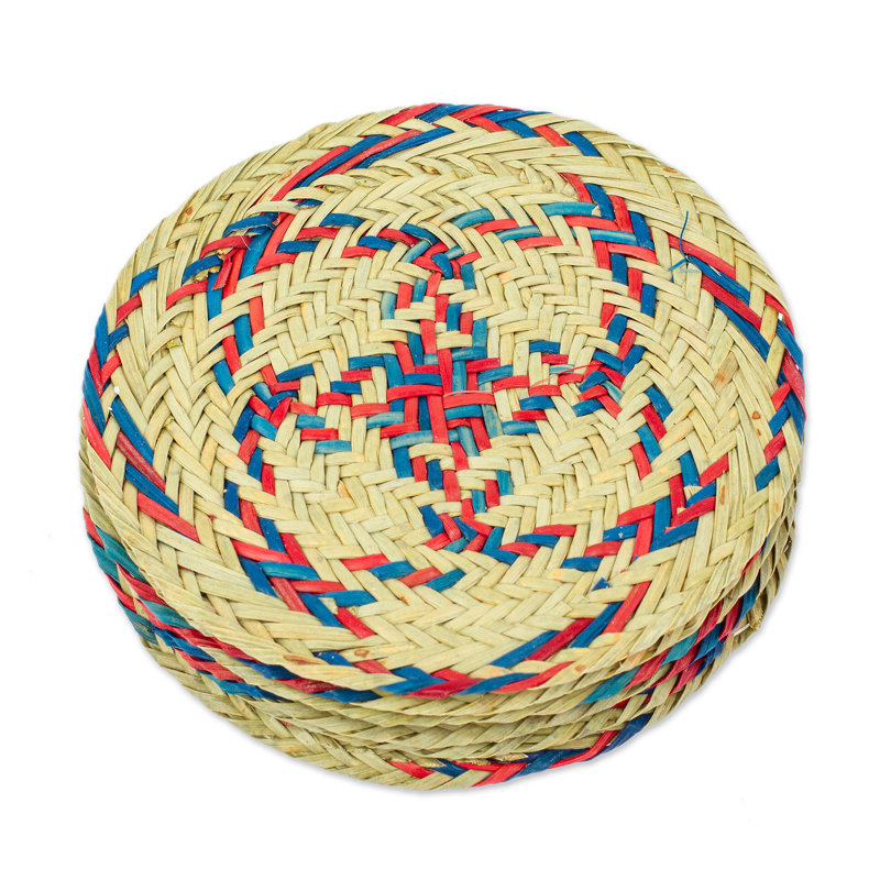 Agate Ceramic Jute Leather Crystal Circle Round 6 Piece Coaster Set with Holder Set
