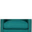 Fauteuil et repose-pieds bleu sarcelle Rodrige-994322203