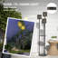 Black Solar Powered Rattan Deck Light,Pathway Light