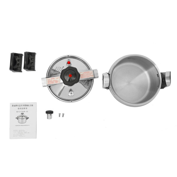 Stainless Steel Mini Pressure Cookers YYBUSHER Size: 10.43 H x 9.45 W x 8.6 D