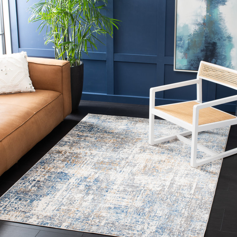 Shivan 100 Performance Abstract Rug, Rectangle 9' x 12'