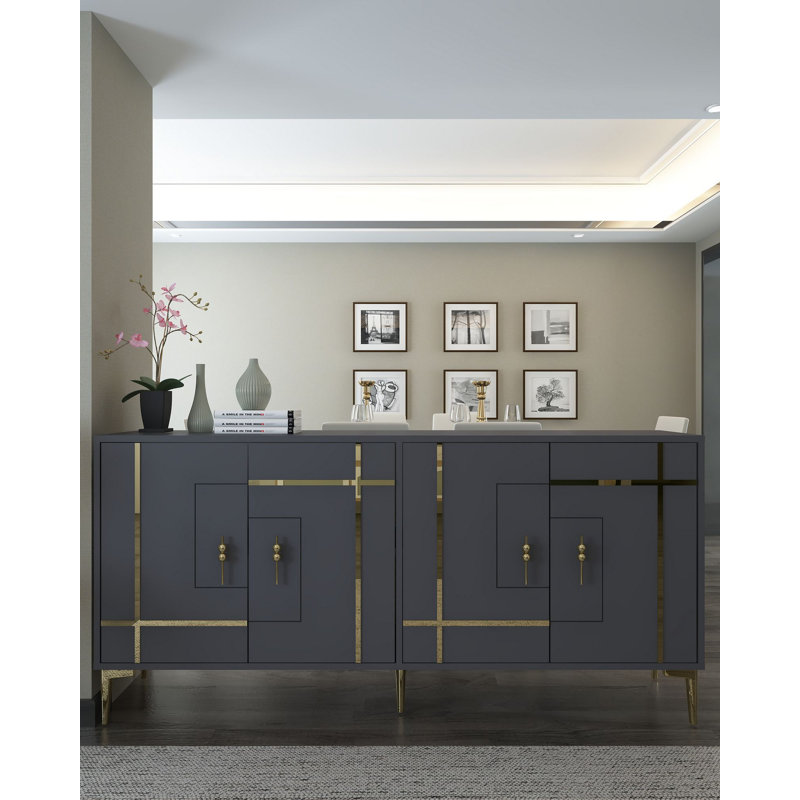 Console, Noir et or