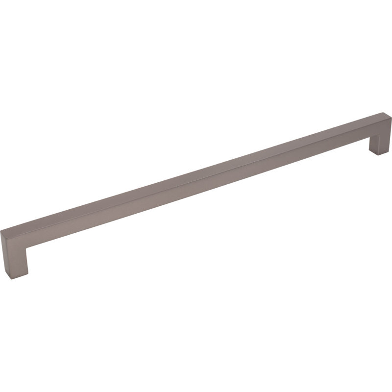 Square Bar pull, Ash Gray, 12" Center to Center